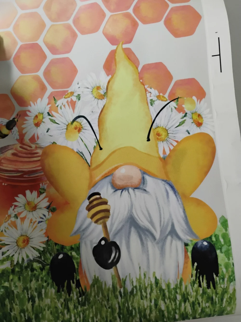 Bee & Daisy Party Wall/Window Clings - Yellow/White 4  Designs